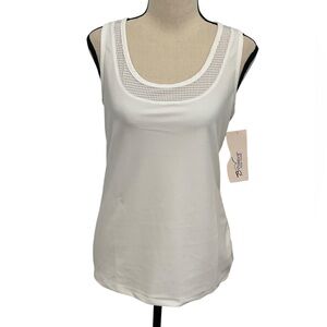 Bpassionit | Women's White Vented Tank Top Sz M